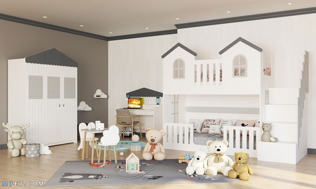 60+ اجمل غرف نوم اطفال 2022 kids rooms خشب كاملة بتصاميم والوان مميزة Baby bedrooms m7et.com 10 صورة رقم 146