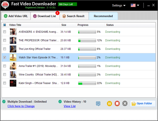 instal Fast Video Downloader 4.0.0.54