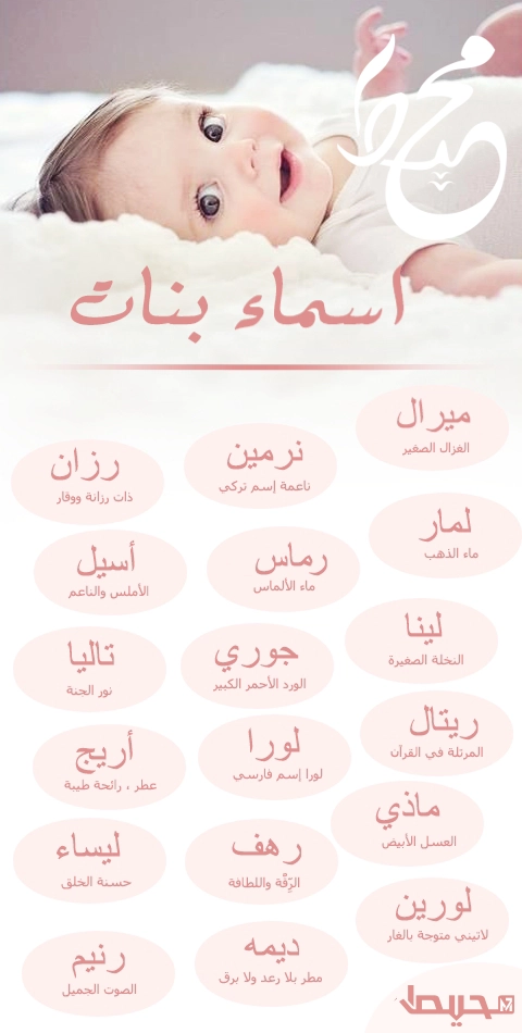 اسماء بنات ومعانيها حلوة