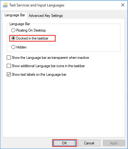 كيفية اظهار شريط اللغة في ويندوز 10 والإصدارات الأقدم خيارات-شري