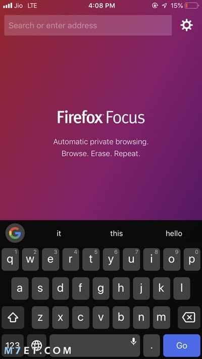 متصفح Firefox Focus