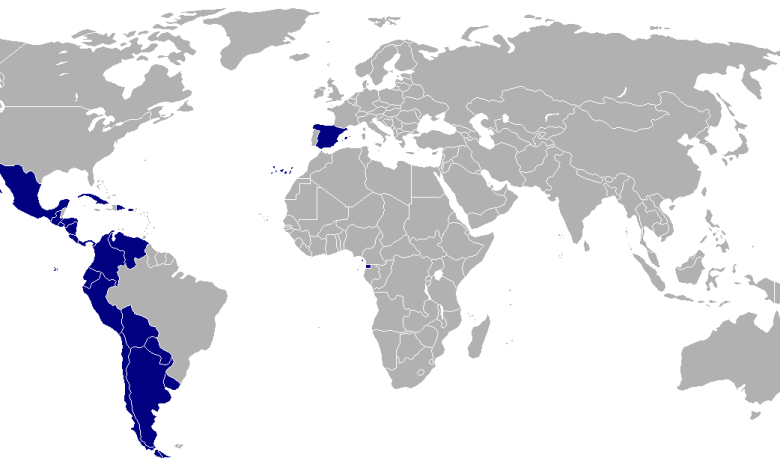 الدول التي تتحدث الاسبانية  