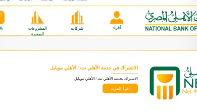 Photo of البنك الأهلي المصري نت للأفراد الصفحة الرئيسية