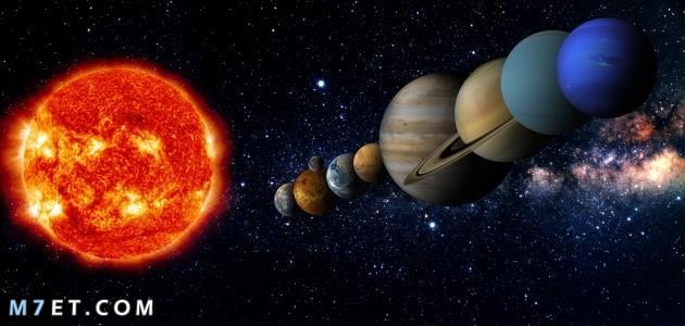 أقسام المجموعة الشمسية