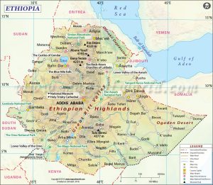 كم عدد سكان إثيوبيا وأهم مدنها