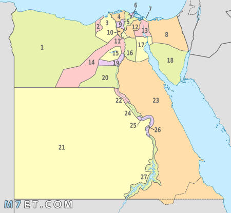 معلومات حول أصغر محافظات مصر من حيث المساحة