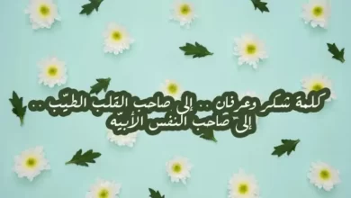 Photo of أجمل كلمات شكر وعرفان وتقدير وامتنان