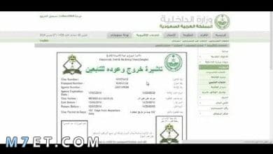Photo of رسوم إصدار تأشيرة خروج وعودة مقيم 2024