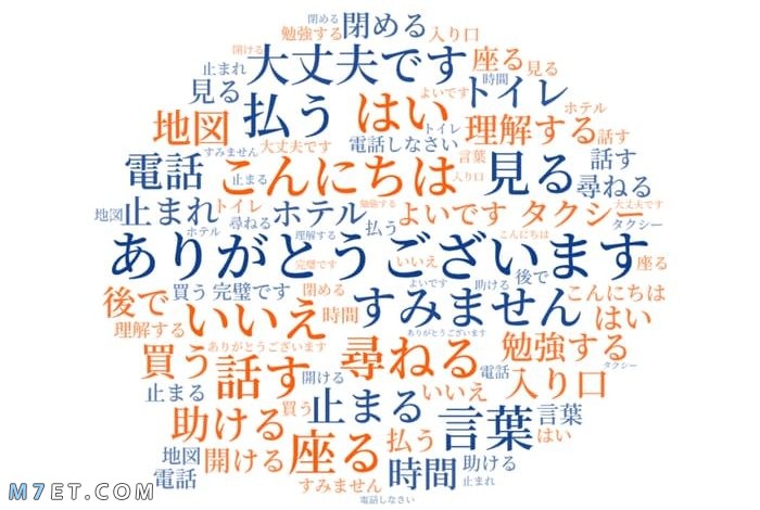 كلمات باللغة اليابانية