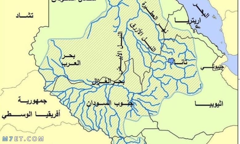 خريطه نهر النيل