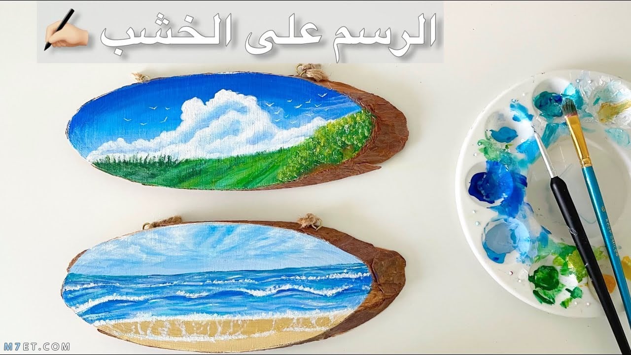 كيفية الرسم على الخشب وطريقة دهان الخشب لاكيه 